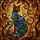 Cat Lovers' Elegant Tiffany Stained Glass Cat Sapphire Blue Floral Golden Amber Mosaic Stained Glass Suncatcher - 5