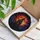 Fantasy Art Enthusiasts' Dramatic Gothic Castle Stained Glass Fiery Moon Bats Design Stained Glass Suncatcher - 3
