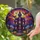Halloween Enthusiasts' Vibrant Stained Glass Victorian Haunted Mansion Jack-o'-Lanterns Bats Moonlit Jewel Tones Stained Glass Suncatcher - 2