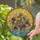 Nature Lovers' Vibrant Tiffany Stained Glass Daisy Basket Sun Ray Floral Art Stained Glass Suncatcher - 2