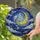 Celestial Art Lovers' Luminous Jewel Tone Stained Glass Spiraling Moon Stars Mosaic Stained Glass Suncatcher - 8NNI1ZH_R9
