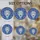 Wildlife Admirers' Tiffany Style White Wolf Sapphire Blue Golden Yellow Jewel Tone Mosaic Stained Glass Suncatcher - nvPaX437Sx