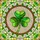 Stained Glass Art Fans' Vibrant Emerald Green Shamrock Tiffany Mosaic Golden Yellow & White Floral Pattern Stained Glass Suncatcher - 5