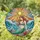 Fantasy Art Lovers' Tiffany Style Stained Glass Mermaid Ocean Sunset Mosaic Jewel Tones Stained Glass Suncatcher - DANp92suG0