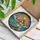 Fantasy Art Lovers' Tiffany Style Stained Glass Mermaid Ocean Sunset Mosaic Jewel Tones Stained Glass Suncatcher - fyU2QzQAfS