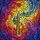 Music & Art Lovers' Vibrant Tiffany Stained Glass Saxophone Jewel Tone Sound Wave Design Stained Glass Suncatcher - 5
