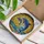 Ocean Lovers' Detailed Tiffany Stained Glass Leaping Dolphin Wave Mosaic Art, Azure Blue Violet Amber Hues Stained Glass Suncatcher - saRy-PBuVZ