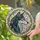 Wolf Lovers' Tiffany Stained Glass Majestic Wolf Profile Teal Pink Cream Mosaic with Yellow-Green Border Stained Glass Suncatcher - 2