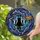 Gothic Art Lovers' Tiffany Stained Glass Cosmic Bat & Witch's Broom Pattern with Yellow Eyes Stained Glass Suncatcher - 2