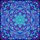 Art Lovers' Intricate Stained Glass Mandala Floral Sapphire Turquoise Fuchsia Jewel Tones Stained Glass Suncatcher - 5