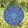 Art Lovers' Intricate Stained Glass Mandala Floral Sapphire Turquoise Fuchsia Jewel Tones Stained Glass Suncatcher - 1