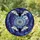 Gothic Art Lovers' Tiffany Stained Glass Iridescent Bat & Celestial Night Mosaic Stained Glass Suncatcher - 1