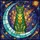Cat Lovers' Intricate Stained Glass Celestial Cat & Moon Jewel Tones Design Stained Glass Suncatcher - 5