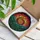Nature Lovers' Tiffany Stained Glass Cosmic Vortex Mountain Sunset Forest Jewel Tone Blue Orange Purple Art Stained Glass Suncatcher - 3