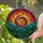 Nature Lovers' Tiffany Stained Glass Cosmic Vortex Mountain Sunset Forest Jewel Tone Blue Orange Purple Art Stained Glass Suncatcher - 2