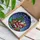 Christmas Lovers' Vibrant Tiffany Stained Glass Santa Reindeer Presents Winter Sky Mosaic Stained Glass Suncatcher - -jFwhl2veZ