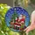 Christmas Lovers' Vibrant Tiffany Stained Glass Santa Reindeer Presents Winter Sky Mosaic Stained Glass Suncatcher - ay92Ex3qXR