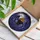 Halloween Lovers' Intricate Tiffany Glass Bat & BOO! Pumpkin Deep Purple Night Sky Jewel Tones Stained Glass Suncatcher - 3