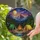 Nature Lovers' Vibrant Stained Glass Campfire Mountain Forest Night Mosaic Stained Glass Suncatcher - 2
