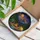 Nature Lovers' Vibrant Stained Glass Campfire Mountain Forest Night Mosaic Stained Glass Suncatcher - 3