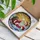 Christmas Lovers' Detailed Stained Glass Sleeping Santa, Sled, Presents, Golden Sunburst & Snow Mosaic Stained Glass Suncatcher - RgA8F_n3P6