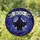 Spooky Art Enthusiasts' Whimsical Bat 'BOO' Stained Glass Tiffany Jewel Tone Deep Purple Orange Stained Glass Suncatcher - 1