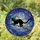 Cat Lovers' Tiffany Stained Glass Black Cat Flying Broom Mystical Night Sky Mosaic Jewel Tones Stained Glass Suncatcher - 1