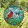 Nature Lovers' Vibrant Stained Glass Red Cardinal Hummingbird Jewel Tone Mosaic Stained Glass Suncatcher - RH5xC0kqtU