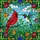 Nature Lovers' Vibrant Stained Glass Red Cardinal Hummingbird Jewel Tone Mosaic Stained Glass Suncatcher - 5