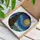 Art Enthusiasts' Jewel Tone Stained Glass Cypress Moon Starry Village Mosaic Stained Glass Suncatcher - 3