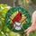 Fathers & Baseball Fans Tiffany Stained Glass Red Cardinal 'Dad' Baseball, Emerald Foliage Mosaic Stained Glass Suncatcher - Ml6fHOY1Xx