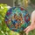 Yorkshire Terrier Lovers' Cheerful Yorkie Vibrant Tiffany Stained Glass Jewel Tone Mosaic Stained Glass Suncatcher - 2
