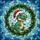 Dinosaur Lovers' Tiffany Stained Glass T-Rex Santa Hat Holly Wreath Frosty Winter Mosaic Stained Glass Suncatcher - 5