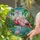 Nature Lovers' Tiffany Stained Glass Flamingo Tropical Wetland Jewel Tones Pink Green Aqua Mosaic Art Stained Glass Suncatcher - 2