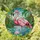 Nature Lovers' Tiffany Stained Glass Flamingo Tropical Wetland Jewel Tones Pink Green Aqua Mosaic Art Stained Glass Suncatcher - 1