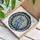 Nature Lovers' Sapphire Blue Owl Tiffany Stained Glass Mosaic Forest Canopy Stained Glass Suncatcher - 3