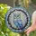 Nature Lovers' Sapphire Blue Owl Tiffany Stained Glass Mosaic Forest Canopy Stained Glass Suncatcher - 2