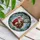 Holiday Lovers' Intricate Stained Glass Santa Reindeer Ruby Red Creamy White Golden Yellow Winter Mosaic Design Stained Glass Suncatcher - 3