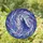 Celestial Dreamers' Vibrant Tiffany Stained Glass Howling Wolf Moon Galaxy Nebula Stained Glass Suncatcher - 1