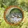 Art Lovers' Intricate Tiffany Stained Glass Winter Village Moon Amber Green Red Stained Glass Suncatcher - 1