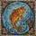 Aquatic Art Lovers' Detailed Stained Glass Leaping Fish Mosaic, Jewel Tone Orange Blue Gold Tiffany Style Stained Glass Suncatcher - 5