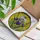 Art Lovers' Intricate Jewel Tone Iris Bloom Tiffany Stained Glass Yellow Mosaic Pattern Stained Glass Suncatcher - 3