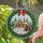 Festive Celebration Fans' Intricate Tiffany Style Stained Glass Christmas Cottage & Snowman Scene, Amber Red Green Jewel Tones Stained Glass Suncatcher - 6h_4IcvPjU