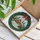 Festive Celebration Fans' Intricate Tiffany Style Stained Glass Christmas Cottage & Snowman Scene, Amber Red Green Jewel Tones Stained Glass Suncatcher - PEi4jMVgto