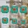 Stained Glass Art Lovers' Tiffany Style Fiery Orange-Red Lily Teal-Turquoise Mosaic Pattern Stained Glass Suncatcher - 4