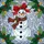 Holiday Enthusiasts' Cheerful Tiffany Stained Glass Snowman Holly Pine Mosaic Stained Glass Suncatcher - 5