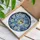 Art Lovers' Tiffany Stained Glass Crescent Moon Lantern Winter Night Icy Blue Gold Mosaic Stained Glass Suncatcher - dIdCkDfS9f