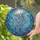 Ocean Lovers' Tiffany Stained Glass Majestic Jellyfish Aqua Cerulean Blue Jewel Tone Art with Intricate Filigree Stained Glass Suncatcher - 2