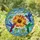 Art Lovers' Intricate Stained Glass Hibiscus Hummingbird Jewel Tones Vibrant Mosaic Stained Glass Suncatcher - 1