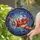 Holiday Art Admirers' Tiffany Stained Glass Santa Airplane Festive Snowflake Starry Night Mosaic Stained Glass Suncatcher - BFs7wrb5k2